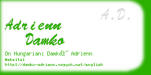 adrienn damko business card